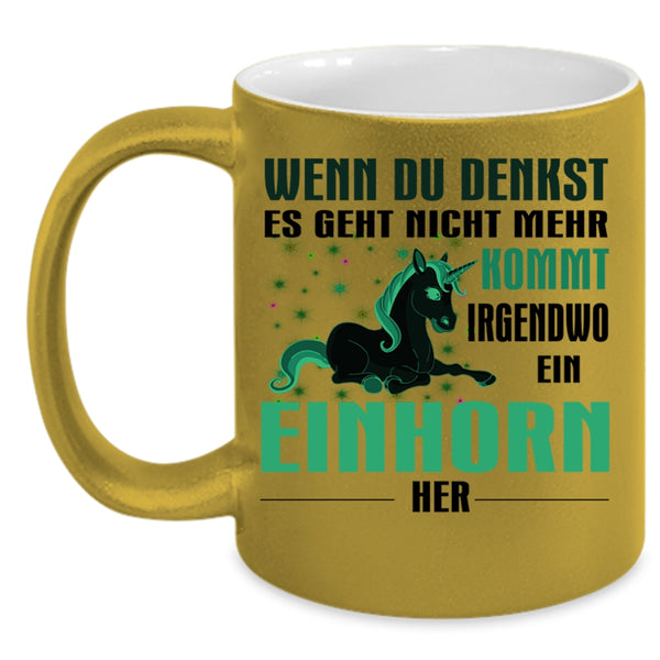 Gift For My Daughter Coffee Mug, Cute Unicorn Accent Mug