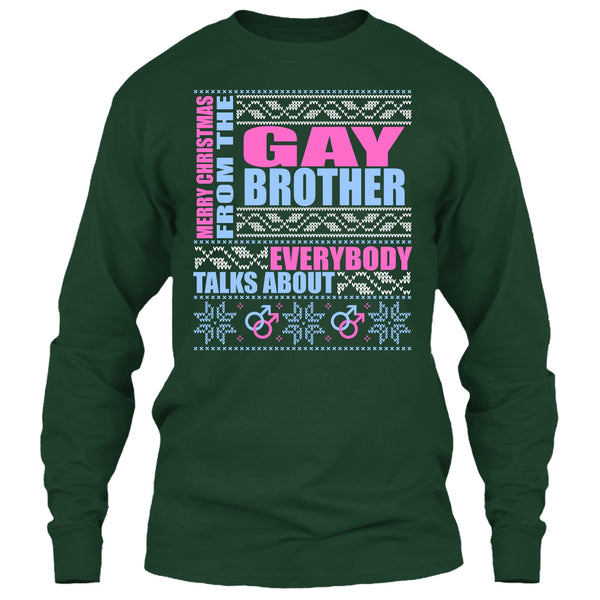 Merry Christmas From The Gay brother T Shirt, Coolest Gay Brother T Shirt