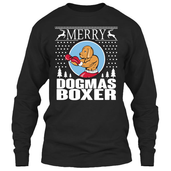 Merry Dogmas Boxer T Shirt, Coolest Merry Christmas T Shirt