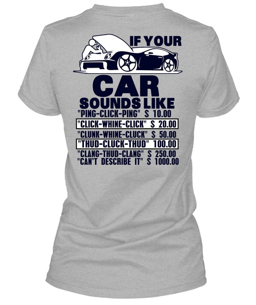If Your Car Sounds Like T Shirt, I Love Mechanic T Shirt