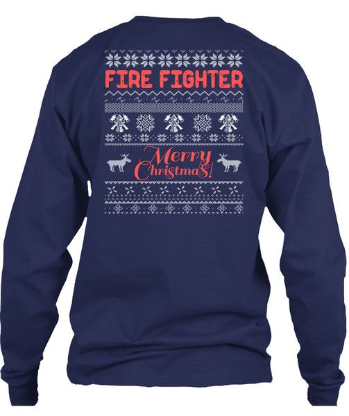Firefighter Merry Christmas T Shirt, Being A Firefighter T Shirt
