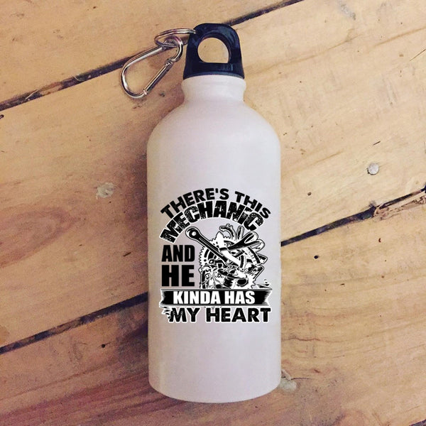This Mechanic Kinda Has My Heart 20 oz Stainless Steel Bottle,Cute Mechanics Outdoor Sports Water Bottle
