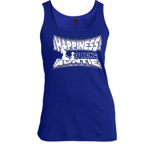 Happiness Is Being Autie T Shirt, Coolest Auntie Tank Top