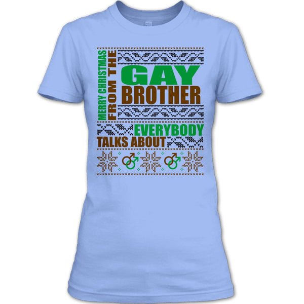 Merry Christmas From The Gay brother T Shirt, Gift For Gay Brother T Shirt