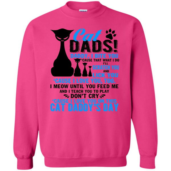 Cat Daddy's Day T Shirt, Cat Dads Sweatshirt
