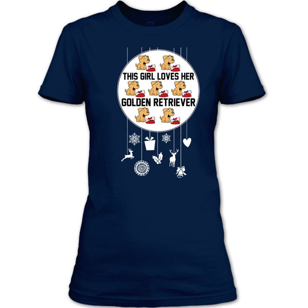 This Girl Loves Her Golden Retriever T Shirt, Coolest Dog Lover T Shirt