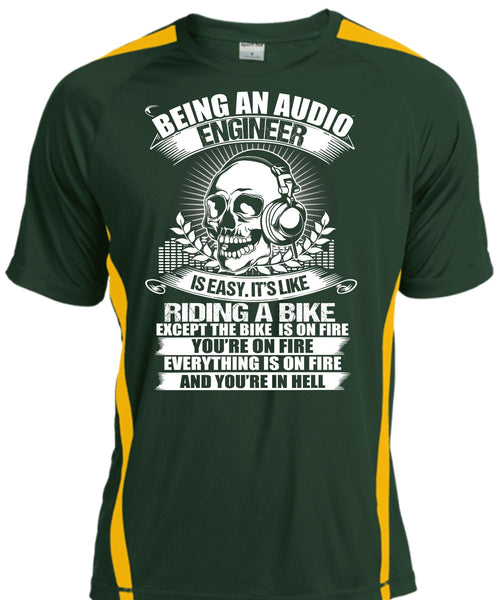 Being An Audio Engineer T Shirt, Riding A Bike T Shirt, Cool Shirt