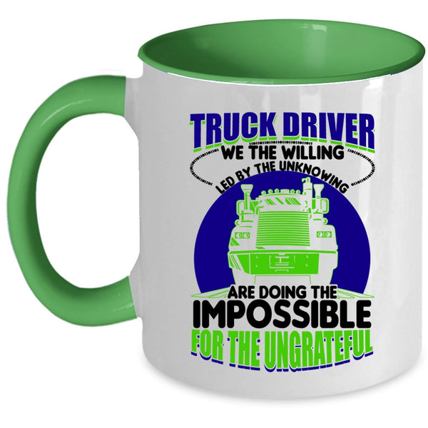 Cute Gift For Truck Driver Coffee Mug, Truck Driver Accent Mug