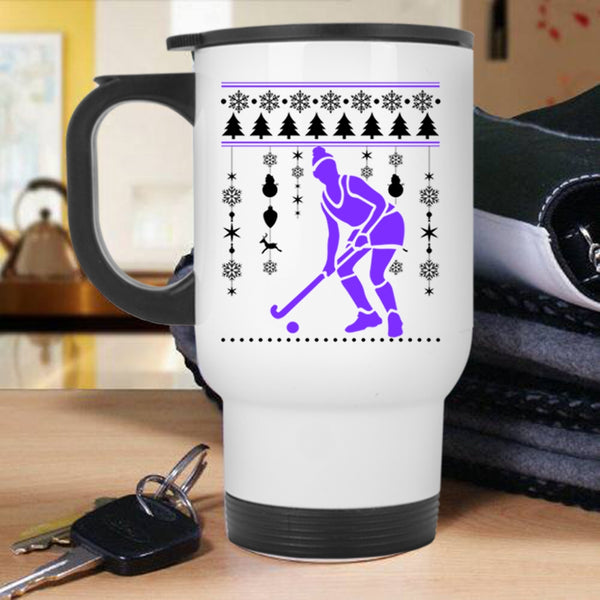 Merry Little Christmas Travel Mug, I Love Hockey Mug