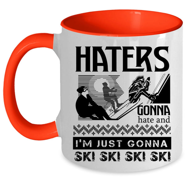 Funny Skiing Coffee Mug, I'm Just Gonna Ski Ski Ski Accent Mug
