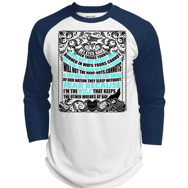 I'm The Wolf T Shirt, I Love Police T Shirt, Awesome T-Shirts  (Polyester Game Baseball Jersey)