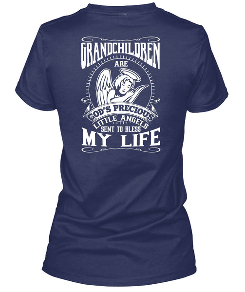 Grandchildren Are God's Precious Little Angels T Shirt, Being A Grandkid T Shirt