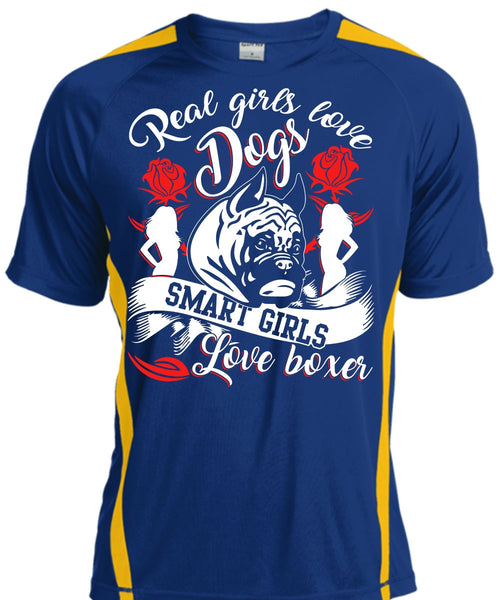 Real Girls Love Dogs T Shirt, Smart Girls Love Boxer T Shirt, Cool Shirt