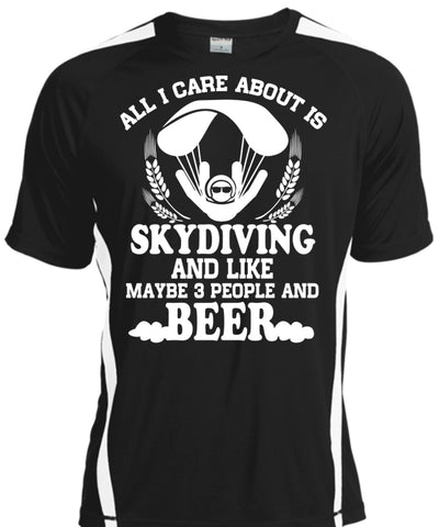A black t-shirt with the shopify logo