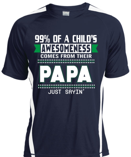 99% Of A Child's Awesomeness Comes From Their Papa T Shirt, Father's Day T Shirt