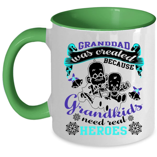 Christmas Gift For Grandpa Coffee Mug, Granddad Was Created Accent Mug