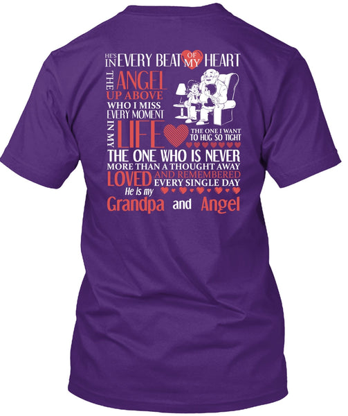 Grandpa And Angel T Shirt, Beat Of My Heart T Shirt