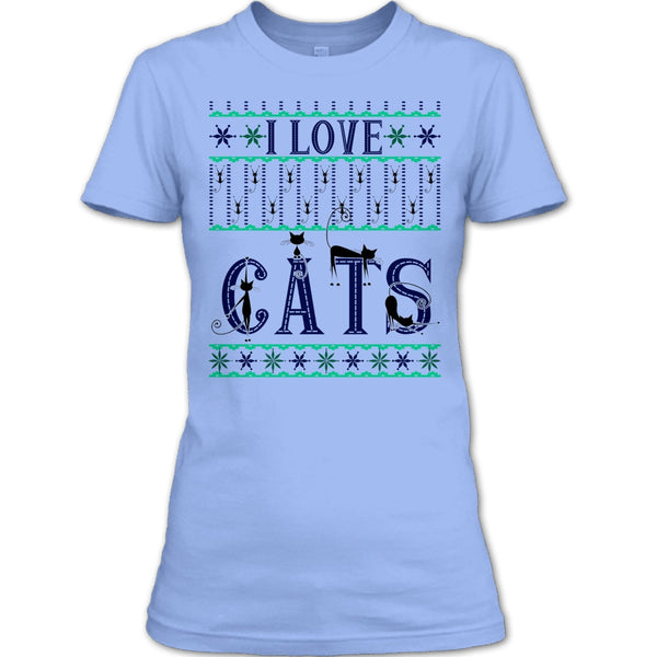 I Love Cats T Shirt, Catmas T Shirt
