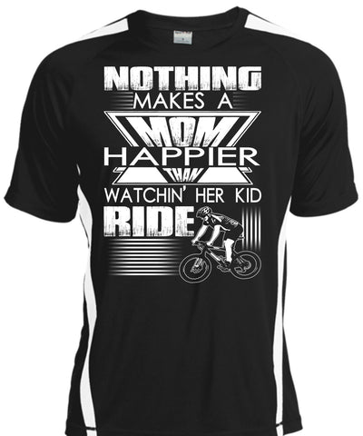 A black t-shirt with the shopify logo