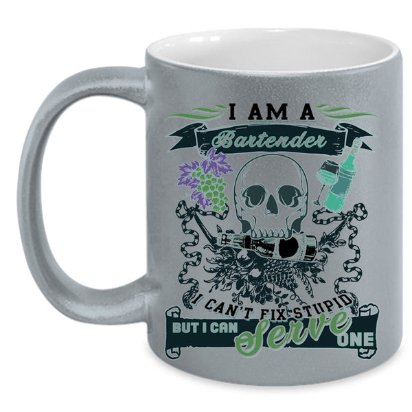 Cool Gift For Bartender Coffee Mug, I Am A Bartender Accent Mug