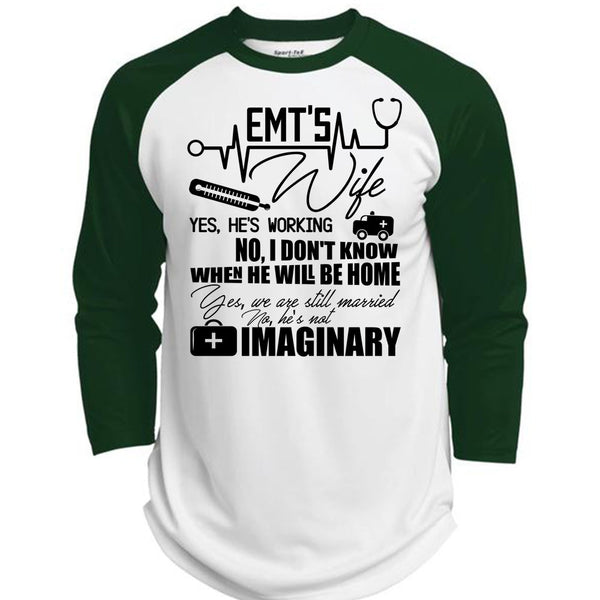 EMT's Wife T Shirt, I Love Nursing T Shirt, Awesome T-Shirts  (Polyester Game Baseball Jersey)