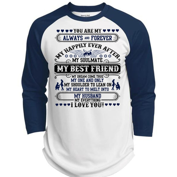 My Husband My Everything T Shirt, Being A Husband T Shirt, Awesome T-Shirts  (Polyester Game Baseball Jersey)