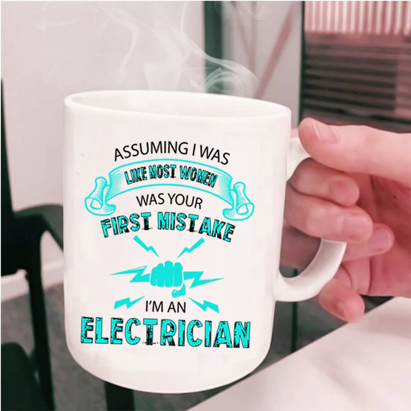 Cool Gift For My Wife Coffee Mug, I'm A Electrician Cup