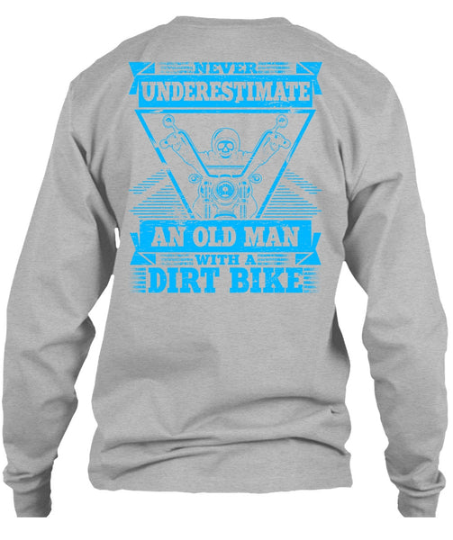 Old Man With A Dirt Bike T Shirt, I Love Biking T Shirt