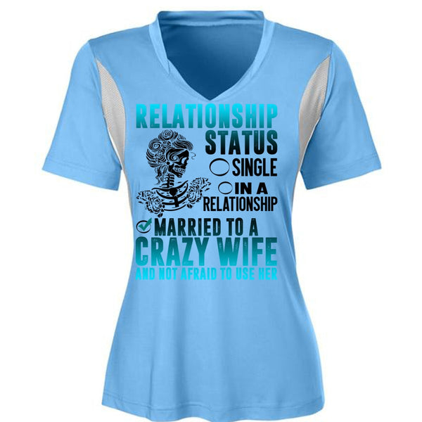 Married To A Crazy Wife T Shirt, I Love Husband T Shirt, Awesome T-Shirts