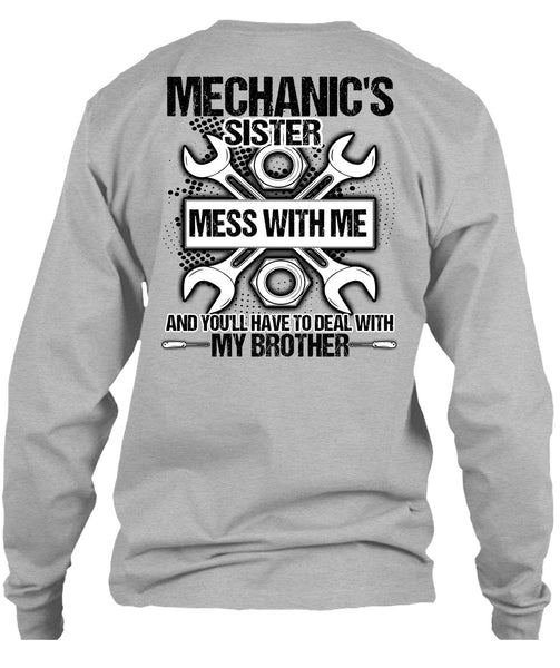 Mechanic's Sister T Shirt, I Love Mechanic T Shirt