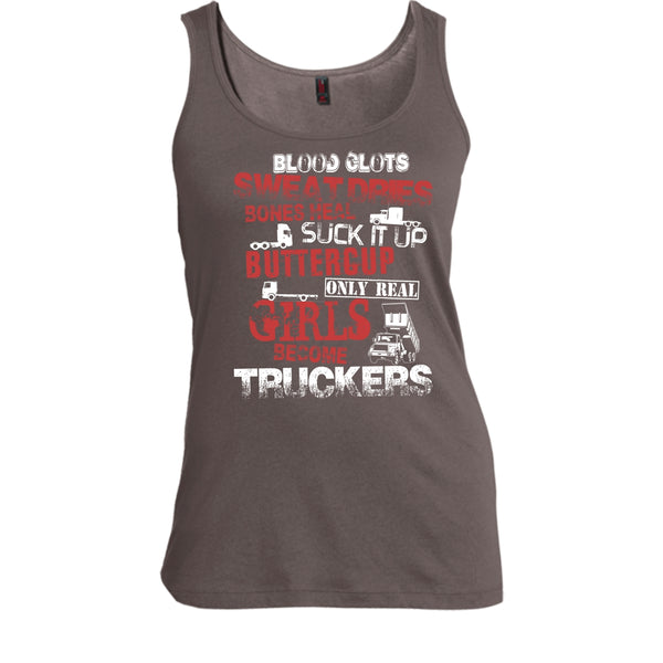 Only Rel Girls Become Truckers T Shirt, Coolest Trucker T Shirt, Cool T Shirt