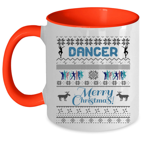 Merry Christmas Coffee Mug, Cute Dancer Accent Mug