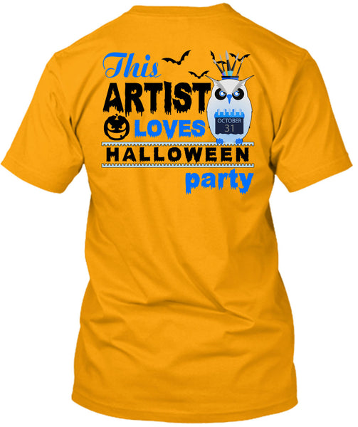 This Artist Loves Halloween Party T Shirt, Wait For Halloween T Shirt