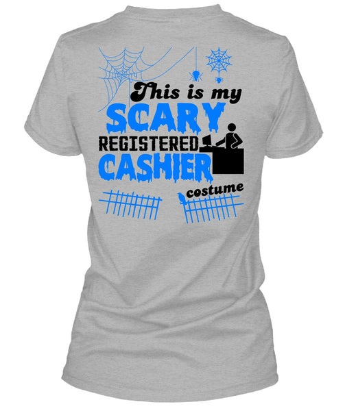 This Is My Scary Registered Cashier Costume T Shirt, Wait For Halloween T Shirt