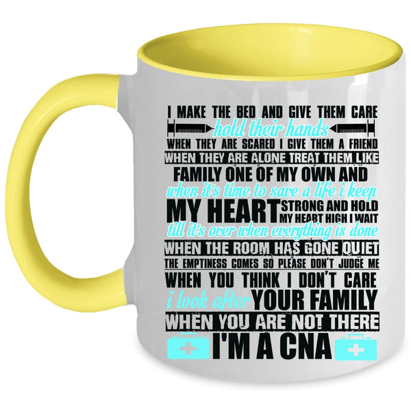Funny Gift For Nurses Coffee Mug, I'm A CNA Accent Mug