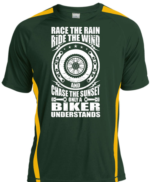Only A Biker Understands T Shirt, Race The Rain T Shirt, Cool Shirt