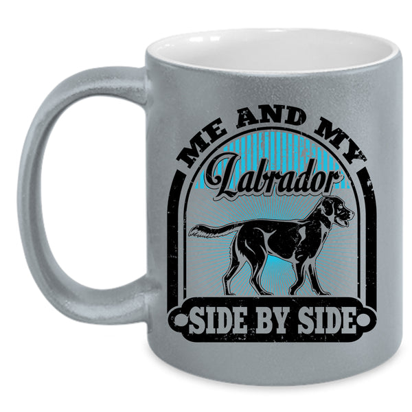 I Love My Labrador Coffee Mug, Me And My Labrador Side By Side Accent Mug