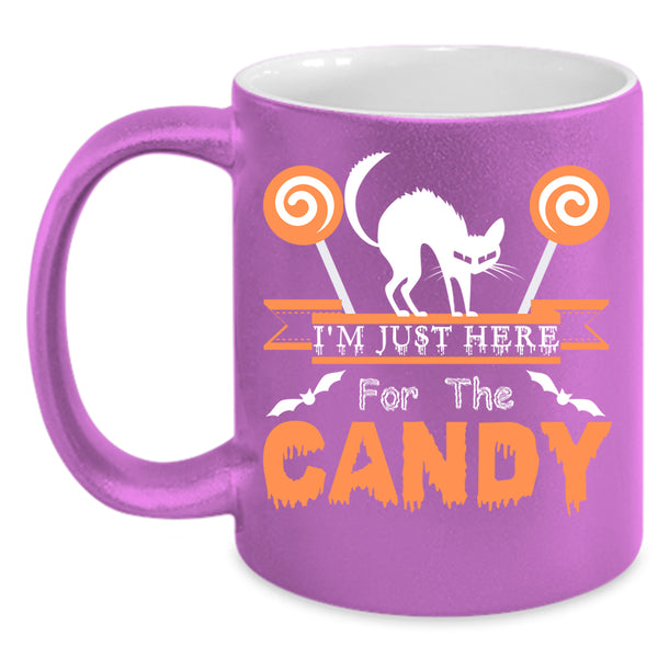 I'm Just Here For The Candy Coffee Mug, Cute Cats Coffee Cup