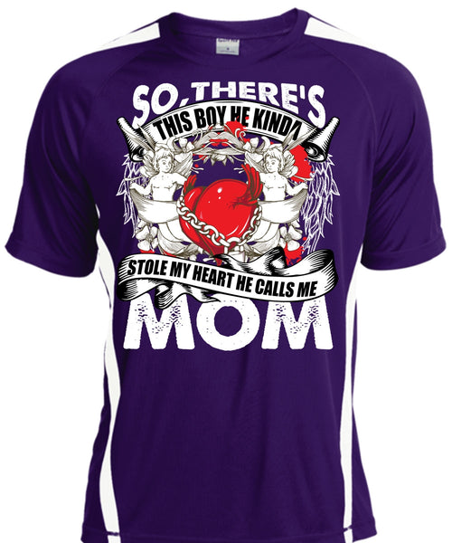 He Calls Me Mom T Shirt, Stole My Heart T Shirt, Cool Shirt