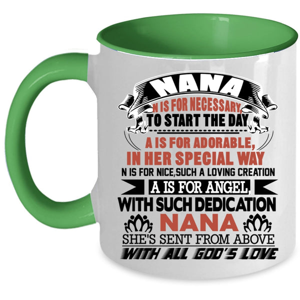 Cool Gift For Mom Coffee Mug, Nana Accent Mug