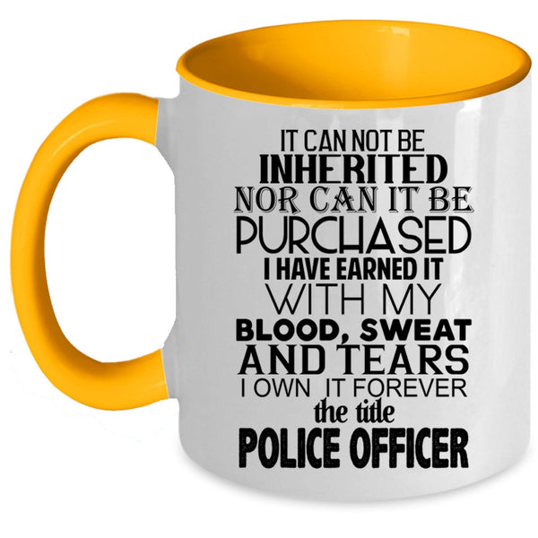 Awesome Police Officer Coffee Mug, The Title Police Officer Accent Mug