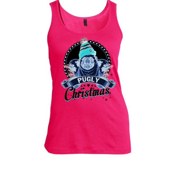 Pugly Christmas T Shirt, Coolest Merry Christmas T Shirt, Awesome t-shirts