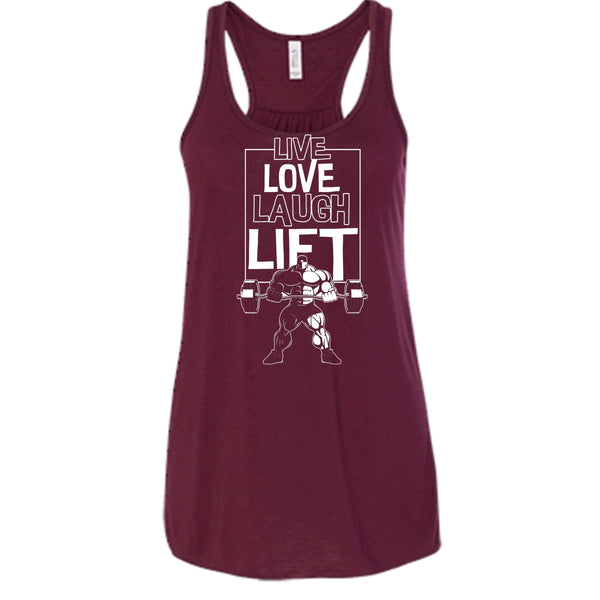 Live Love Laugh Lift T Shirt, Coolest Lift Tank Top