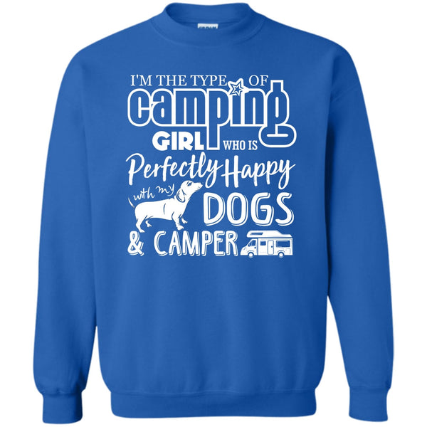 Happy With My Dogs & Camper T Shirt, Coolest Camper Sweatshirt