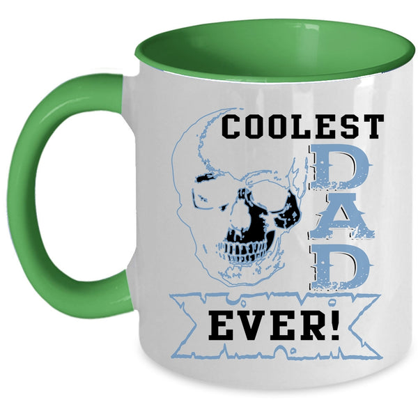 Cool Gift For Dad Coffee Mug, Coolest Dad Ever Accent Mug
