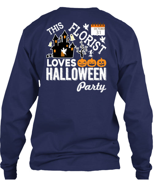 This Florist Loves Halloween Party T Shirt, I Love Florist T Shirt
