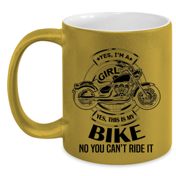 This Is My Bike Coffee Mug, I'm A Girl Accent Mug