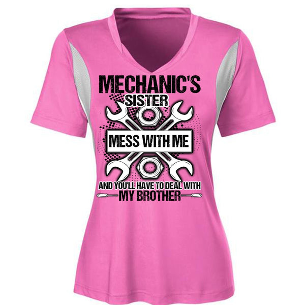 Mechanic's Sister T Shirt, I Love Mechanic T Shirt, Awesome T-Shirts