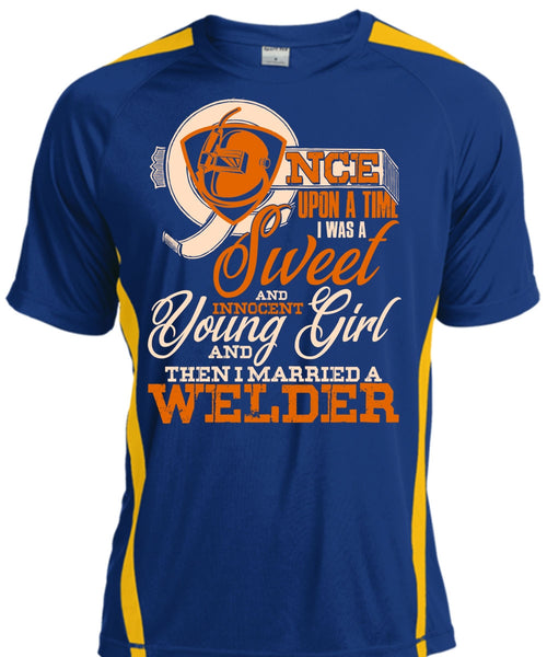 I Married A Welder T Shirt, I Was A Sweet T Shirt, Cool Shirt