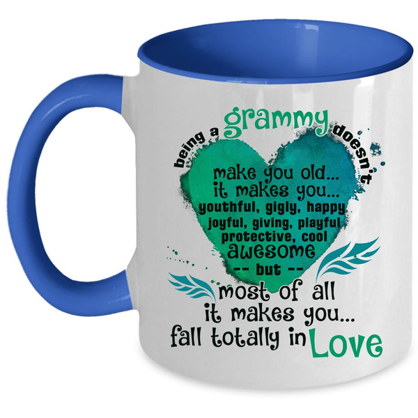 makes You Fall In Love Coffee Mug, Being A Grammy Accent Mug